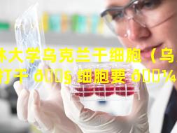 吉林大学乌克兰干细胞（乌克兰打干 🐧 细胞要 🌼 60万）